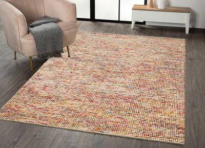 Br&uuml;cken und Teppich aus Jute und Wolle 