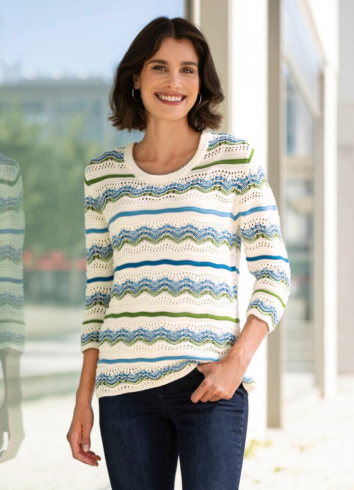 Pullover in Ringeldessin 