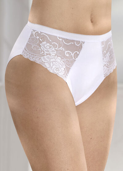 Laurina Viererpack Slips mit Elastikspitze - 