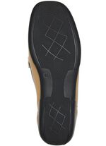 ELENA EDEN Slipper mit dekorativer Spange BRAUN-BEIGE