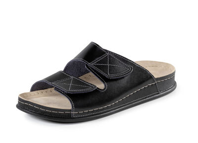 Klassische Herren-Pantoletten, mit Klettverschluss 