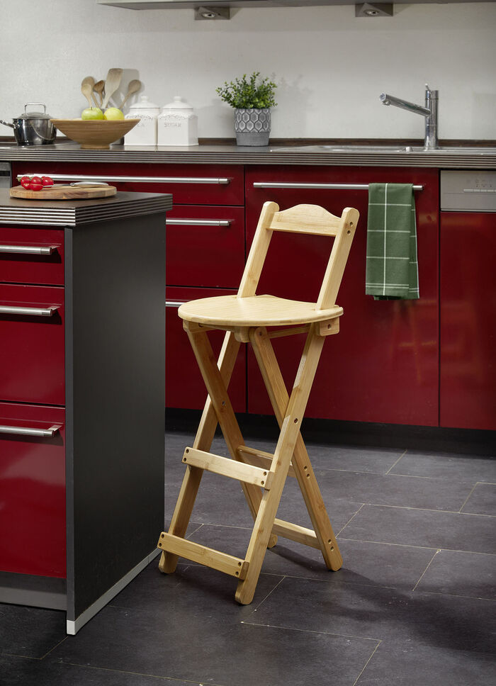Klapp-Hocker aus Bambus 