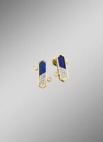 Strahlende Eleganz &ndash; Ohrstecker mit Lapislazuli und Brillanten 