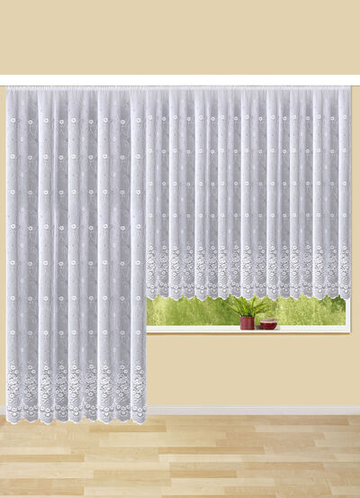 Vorhang Blumen mit Universalschienenband 