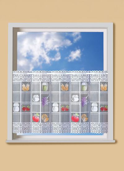 Kurzvorhang mit Stangendurchzug 