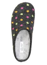 Laurina, klassische Damen-Hausschuhe, mit P&uuml;nktchen-Stickerei 