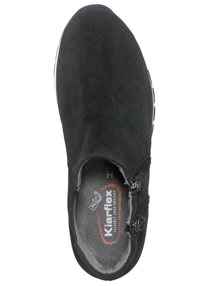 Bootie mit zwei Reissverschlüssen SCHWARZ