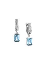 Funkelnde Eleganz f&uuml;r Ihre Ohren: Ohrringe mit Blautopas 