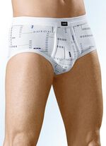 Viererpack Slips aus Feinripp mit Eingriff, bunt dessiniert 