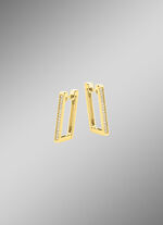 Moderne Creolen mit Brillanten 