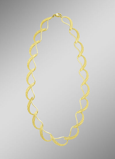 Vergoldete Halskette aus Silber  