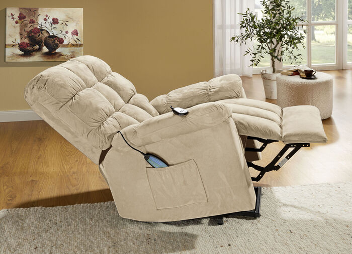 Relaxsessel mit Aufstehhilfe, Massage- und Wärmefunktion CREME