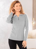 Pullover aus Boucl&eacute;garn 