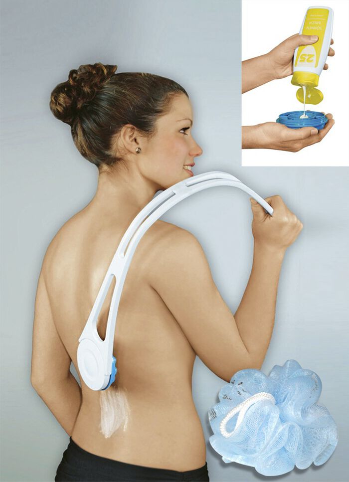 R&uuml;ckencremer Inkl. Duschschwamm 