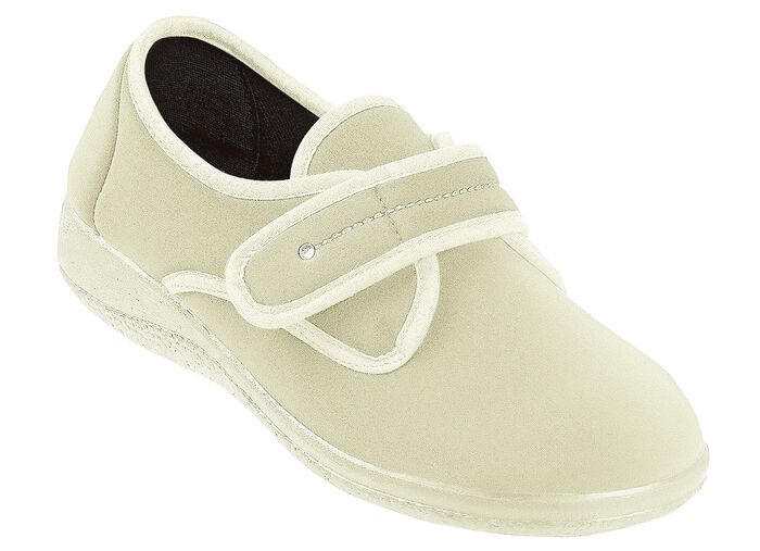 Klettslipper Josephine in Weite H für den kräftigen Fuss BEIGE