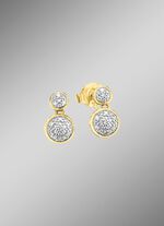 Bewegliche Ohrstecker mit Diamanten 