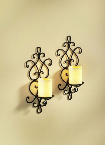 Wandkerzenhalter aus Eisen 
