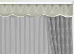 Apart gebogte Vorhangbord&uuml;re BEIGE