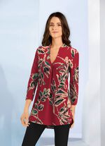 Shirt-Tunika mit h&uuml;bscher Zierfalte 