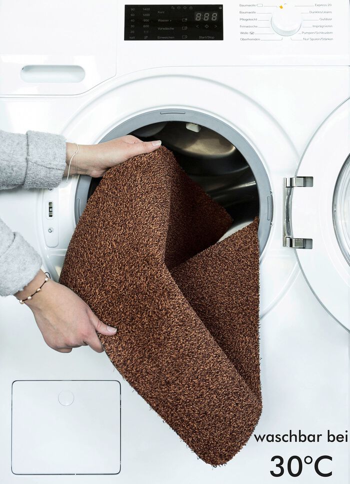 Waschbare Schmutzfangmatte f&uuml;r innen und aussen BRAUN