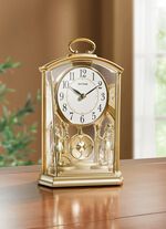 Tischuhr mit langsamem Schwingpendel 