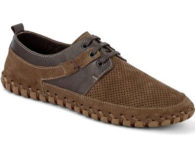 Gemini, luftige Herren-Schn&uuml;rschuhe, aus Leder 