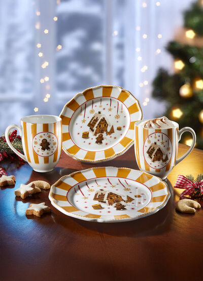 Porzellan-Set Christmas Love, 4-teilig 