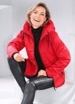 Jacke mit verlängertem Rückteil FEUERROT