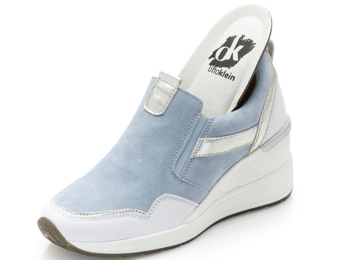 ELENA EDEN Slipper mit herausnehmbarem Fussbett HELLBLAU