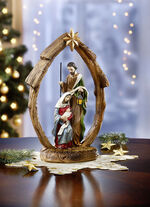 Figur Heilige Familie, aus aus Polyresin 