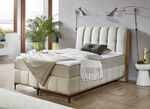 Boxspringbett mit Bettkästen und Kaltschaum-Topper BEIGE