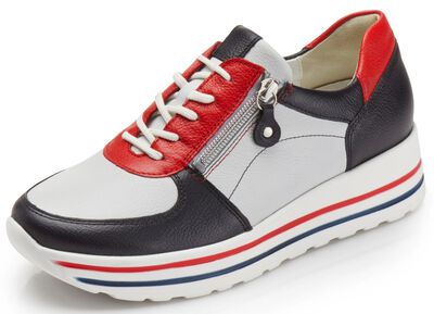 Waldl&auml;ufer, bequeme Damen-Sneaker, Weite H, mit herausnehmbarem Fussbett 