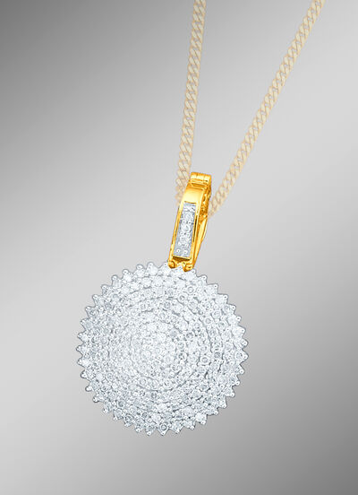 Aparter Anhänger mit 160 Diamanten 