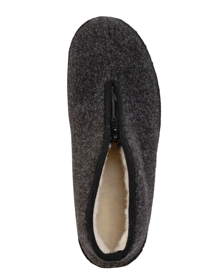 Textil-Stiefelette mit praktischem Reissverschluss SCHWARZ