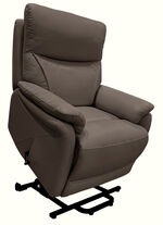 Leder-TV-Sessel mit XXL-Sitzkomfort und Aufstehhilfe, 