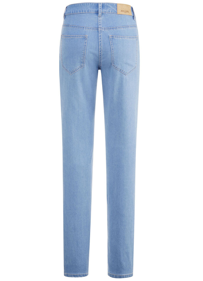 Jeans in Chino-Form HELLBLAU