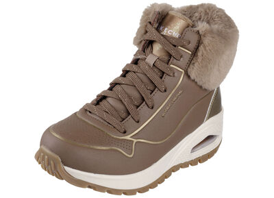 SKECHERS, gefütterte Damen-Boots, Winterschuhe, mit flauschigem Plüschkragen  SKECHERS, gefütterte Damen-Boots, Winterschuhe, mit flauschigem Plüschkragen