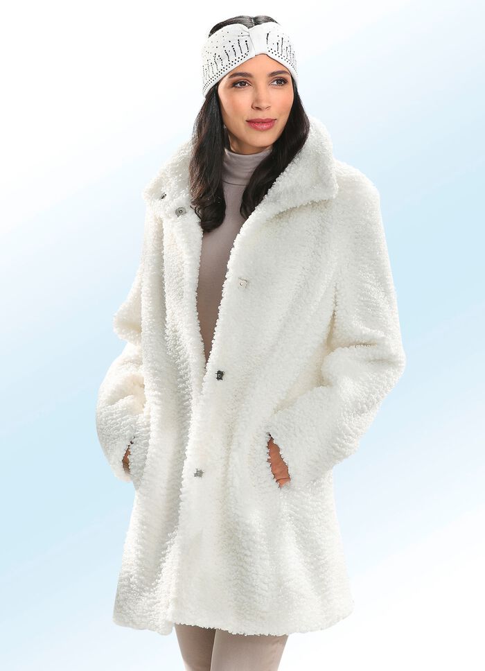 Kurzmantel mit Steh-Umlegekragen 