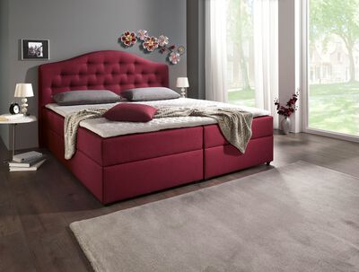 Boxspringbett mit Bettkasten und Topper 