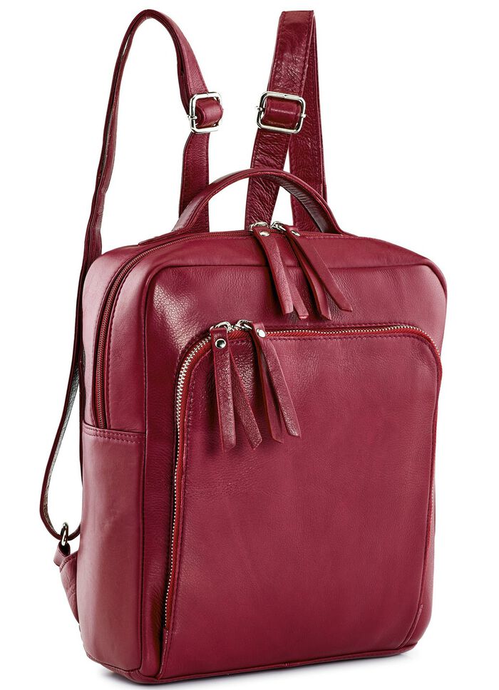 Laurina Rucksack aus Vollrind-Nappaleder BORDEAUX