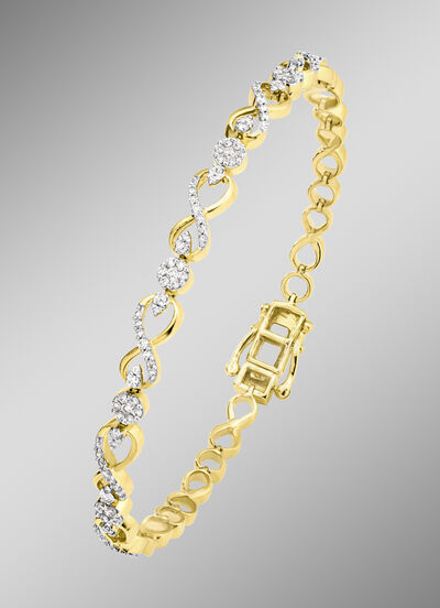 Armband mit 115 Brillanten 