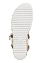 ELENA EDEN, bequeme Damen-Sandalen, Weite H, mit herausnehmbarem Fussbett WEISS