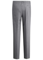 «Klaus Modelle»-Hose mit Bundfalten in 3 Farben MITTELGRAU MELIERT