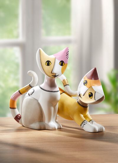 Katzenpaar von der K&uuml;nstlerin Rosina Wachtmeister 