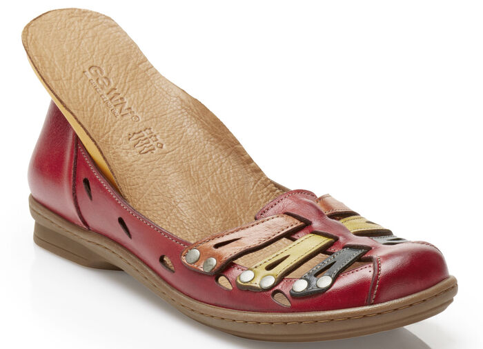Gemini Ballerina mit luftigen Durchbrüchen ROT-BUNT
