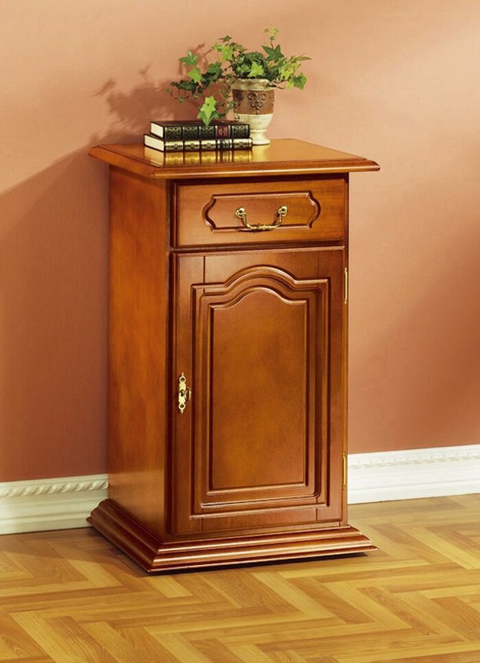 Roll-Kommode mit Echtholzfurnier KIRSCHBAUM