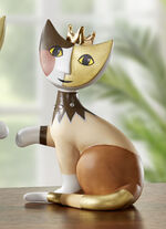 Katze mit Krone von Rosina Wachtmeister BUNT