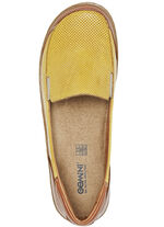 Gemini Slipper mit seitlich eingesetzten Gummizügen GELB-BRAUN