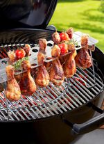 Gefu H&auml;hnchenkeulen-Halter aus hochwertigem Edelstahl 