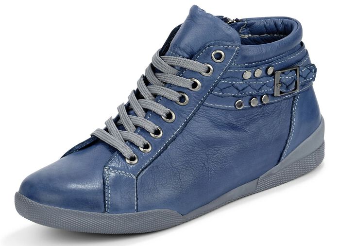 Andrea Conti Schnür-Stiefelette in angesagter Optik JEANS